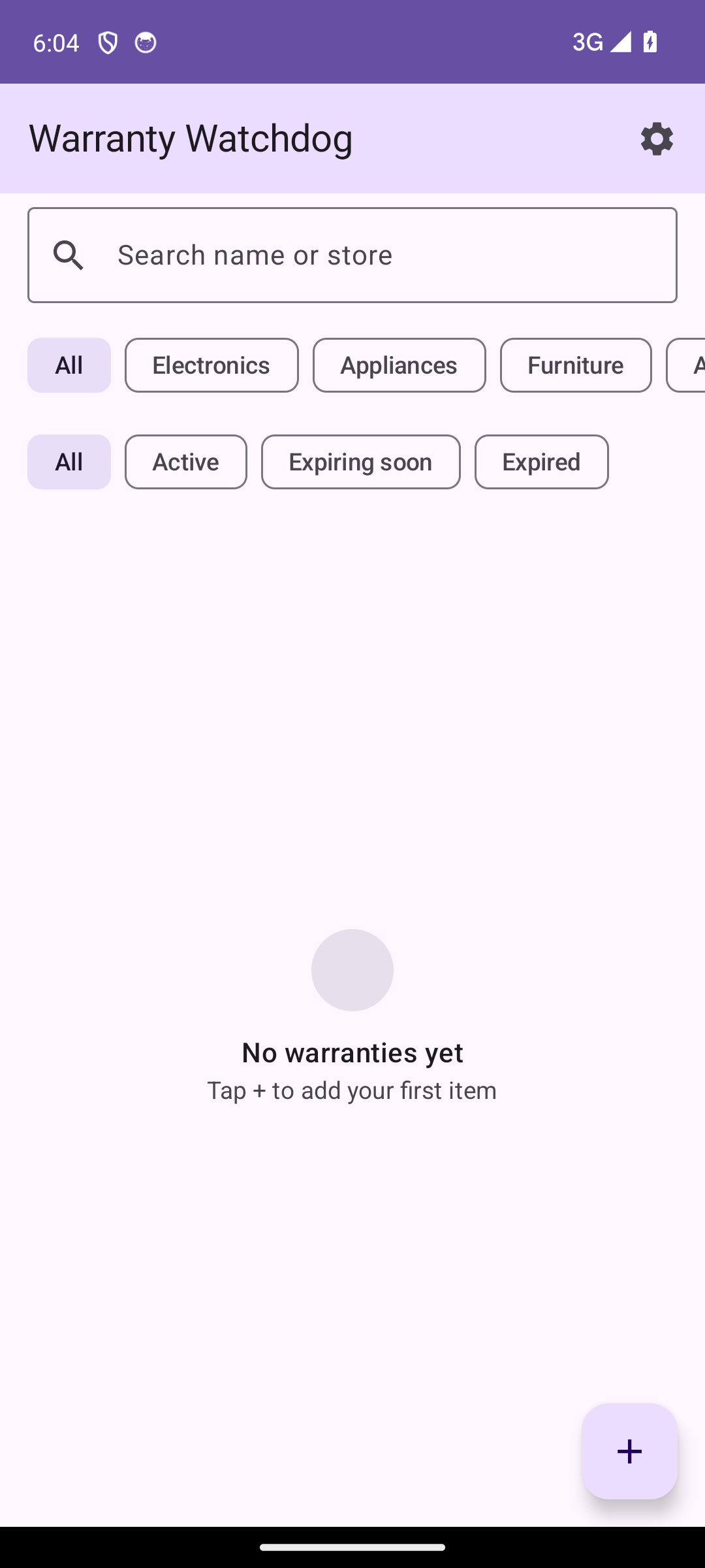 Warranty Watchdog screenshot
